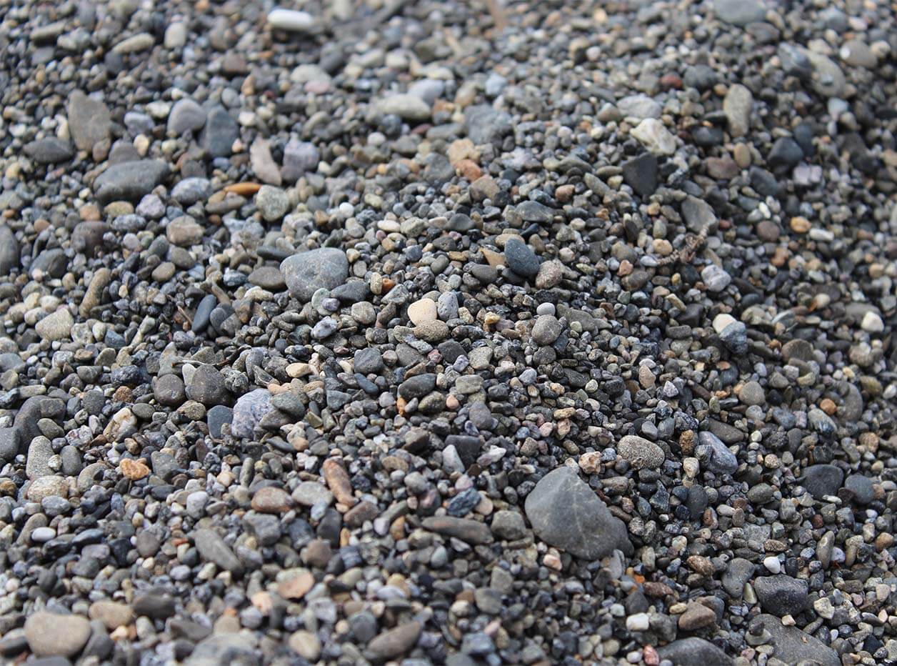 photo of pebbles in river bed