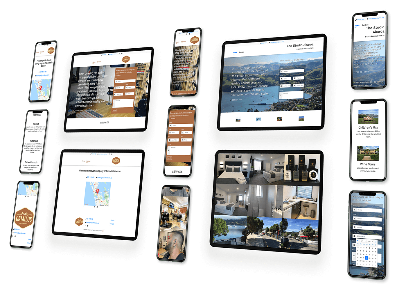 Simple Booking template screenshots
