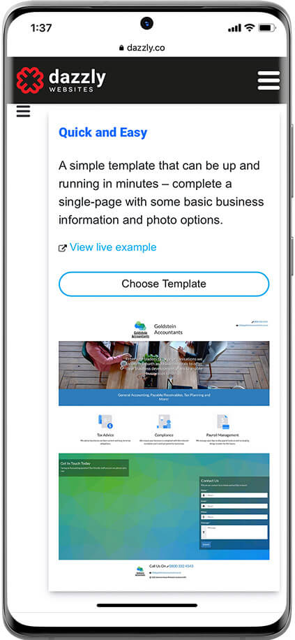 dazzly templates page